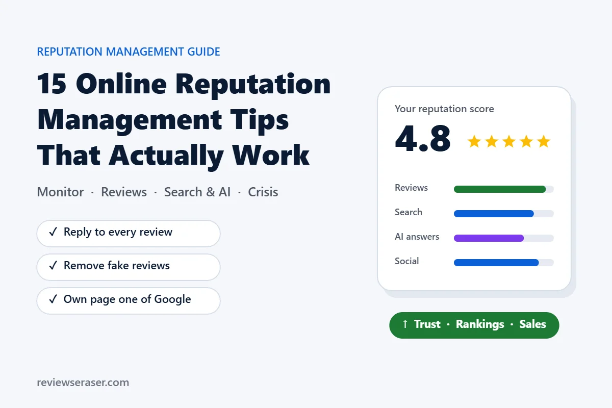 15 online reputation management tips that actually work - 2026-2027 guide